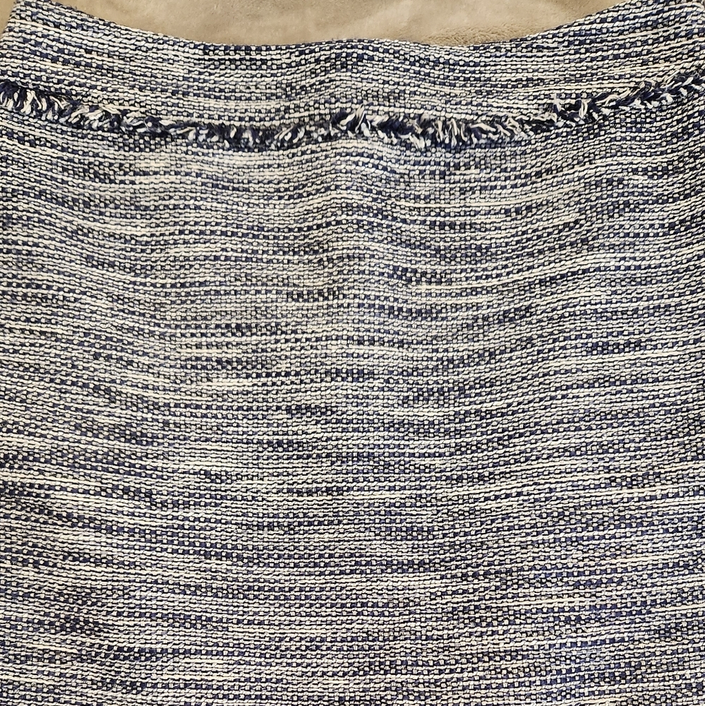 Karl Lagerfeld Blue Tweed Skirt